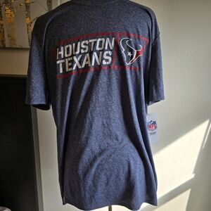 NFL Houston Texans Blue Graphic Tee Size Large Unisex